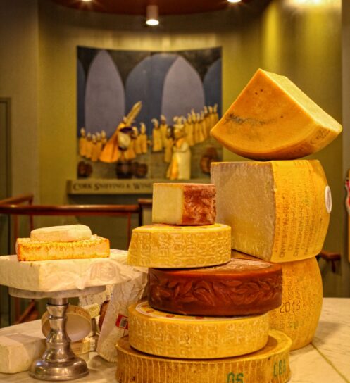 assorted cheeses