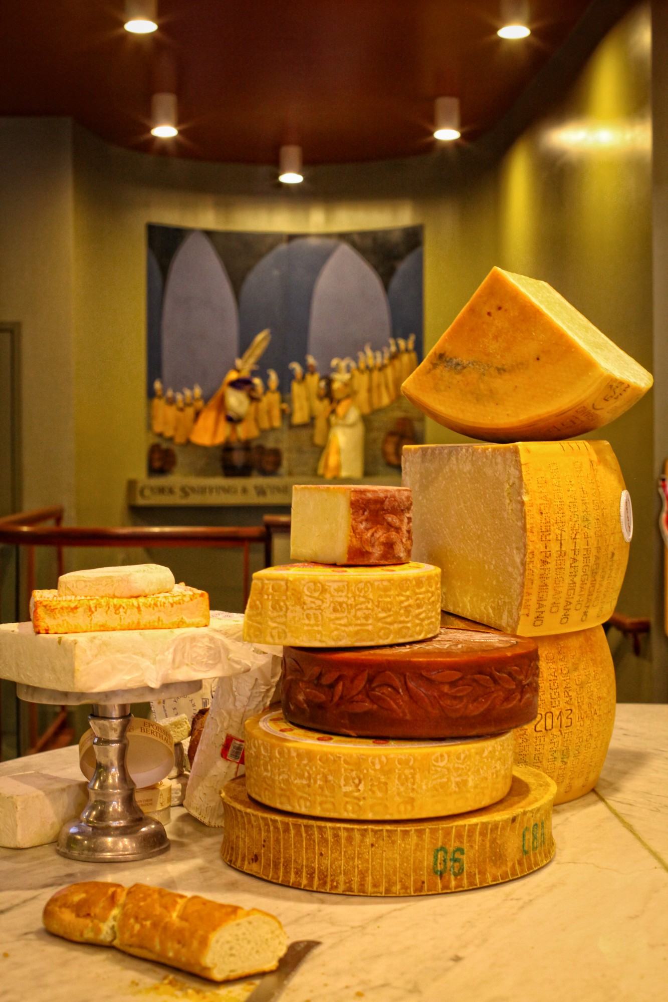 assorted cheeses